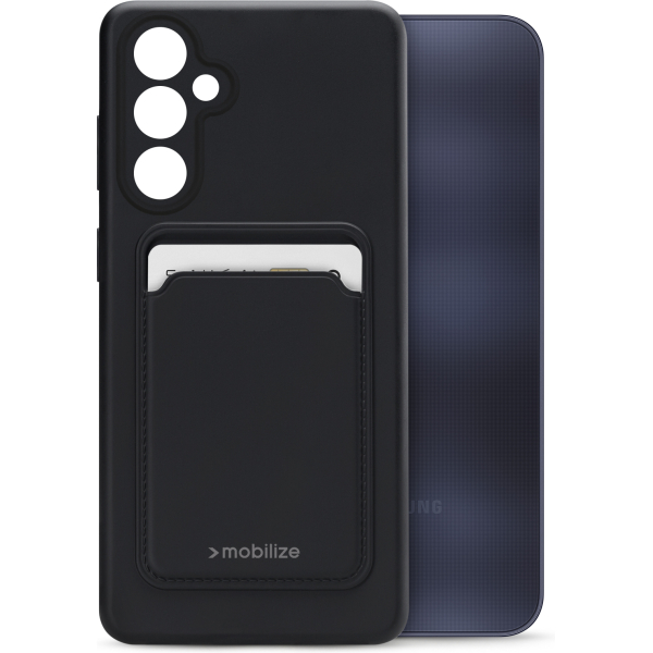 Mobilize Rubber Gelly Card Case Samsung Galaxy A25 5G Matt Black