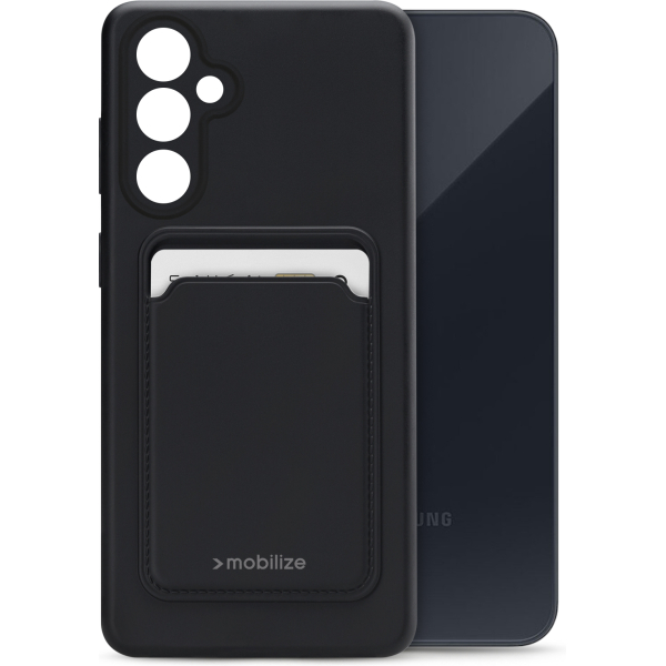 Mobilize Rubber Gelly Card Case Samsung Galaxy A35 5G Matt Black