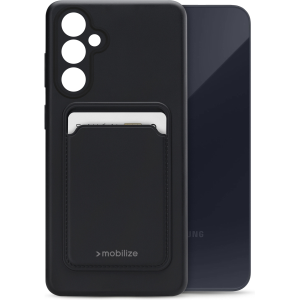 Mobilize Rubber Gelly Card Case Samsung Galaxy A55 5G Matt Black