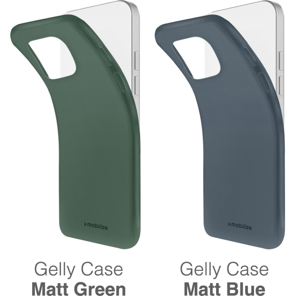 Mobilize Rubber Gelly Case Samsung Galaxy A25 5G Matt Green - Afbeelding 5