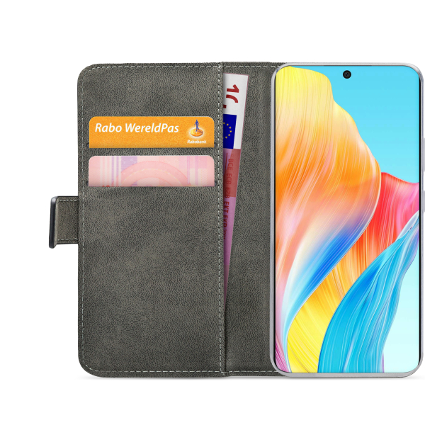 Mobilize Classic Gelly Wallet Book Case Oppo A58 4G Black - Afbeelding 4