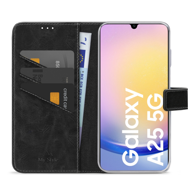 My Style Flex Wallet For Samsung Galaxy A25 5G Black - Afbeelding 3