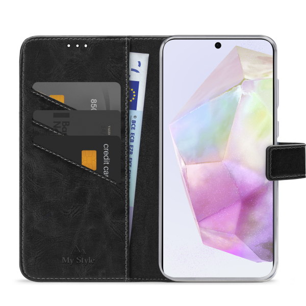 My Style Flex Wallet For Samsung Galaxy A35 5G Black - Afbeelding 3