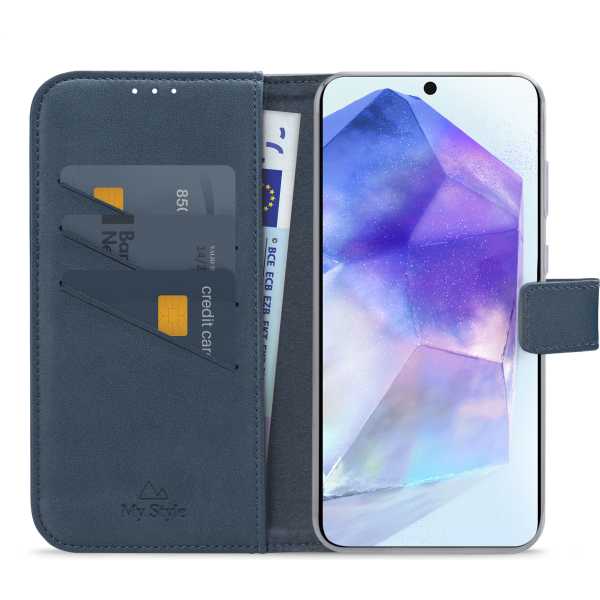 My Style Flex Wallet For Samsung Galaxy A55 5G Ocean Blue - Afbeelding 3