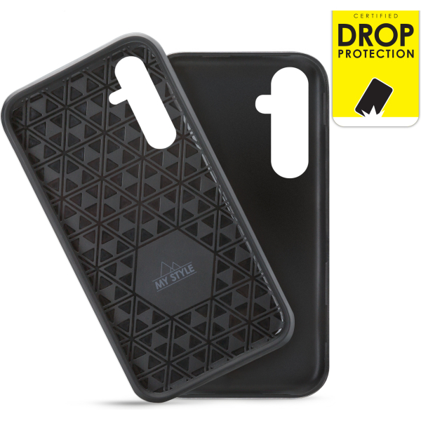 My Style Tough Case For Samsung Galaxy A55 5G Black - Afbeelding 2