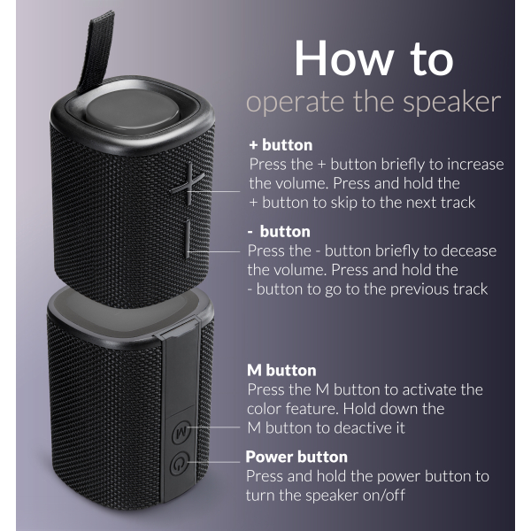 Mobilize 2In1 Bluetooth Speaker Tws Black - Afbeelding 6