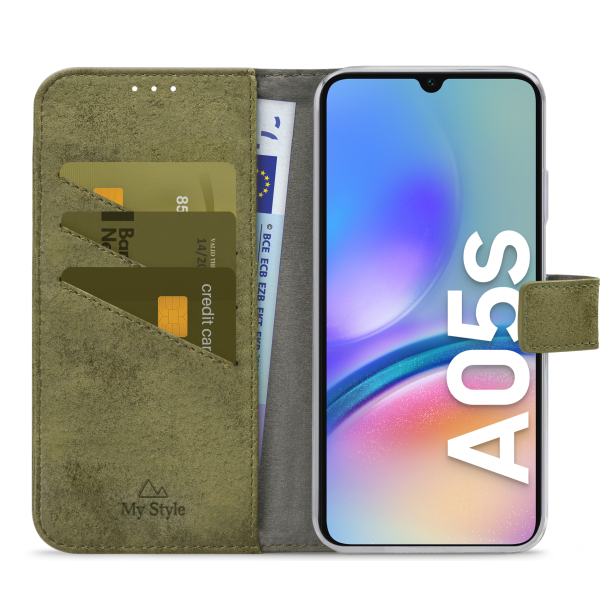 My Style Flex Wallet For Samsung Galaxy A05S Olive - Afbeelding 3