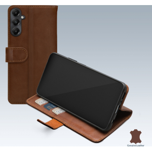 Mobilize Leather Wallet Samsung Galaxy A05S Brown