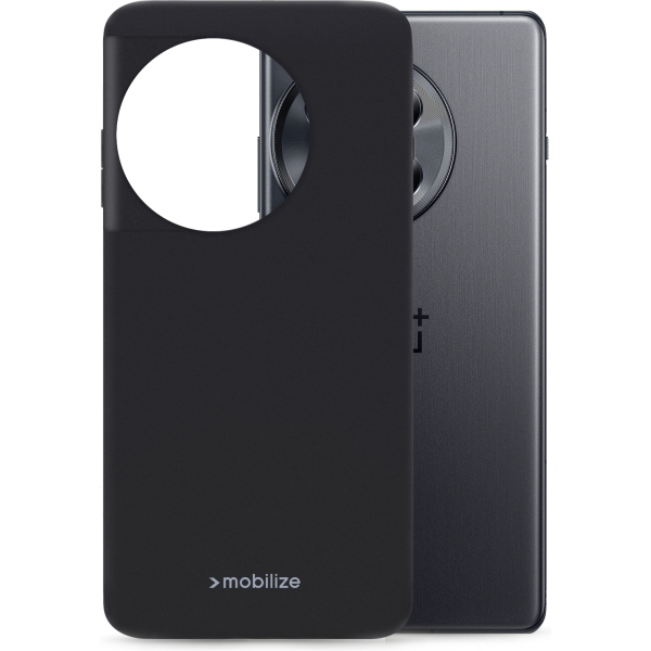 Mobilize Rubber Gelly Case Oneplus 12R Matt Black