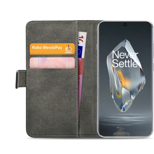 Mobilize Classic Gelly Wallet Book Case Oneplus 12R Black - Afbeelding 4