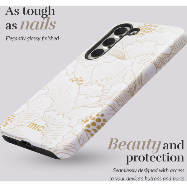 Mio By Mobilize Mio White Roses Magsafe Compatible For Samsung S24+ 5G - Afbeelding 2