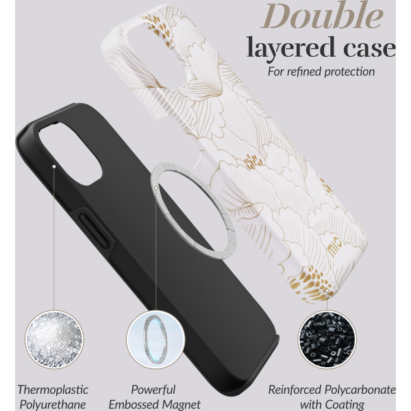 Mio By Mobilize Mio White Roses Magsafe Compatible For Iphone 13/14/15 - Afbeelding 6