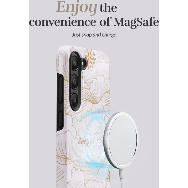 Mio By Mobilize Mio White Roses Magsafe Compatible For Samsung S24 Ultra 5G - Afbeelding 3