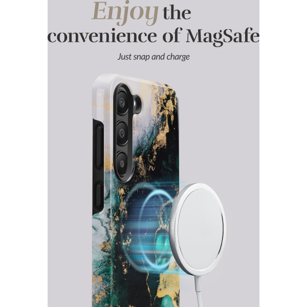 Mio By Mobilize Mio Green Marble Magsafe Compatible For Samsung A14 4G/5G - Afbeelding 3