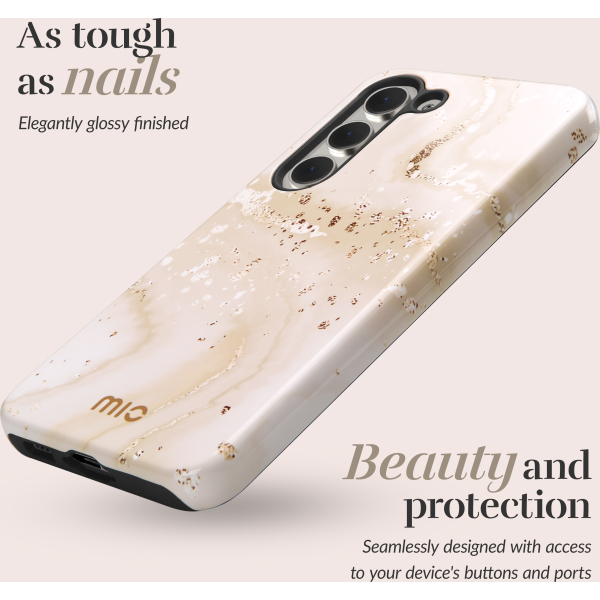 Mio By Mobilize Mio Gold Marble Magsafe Compatible For Samsung A55 5G - Afbeelding 2