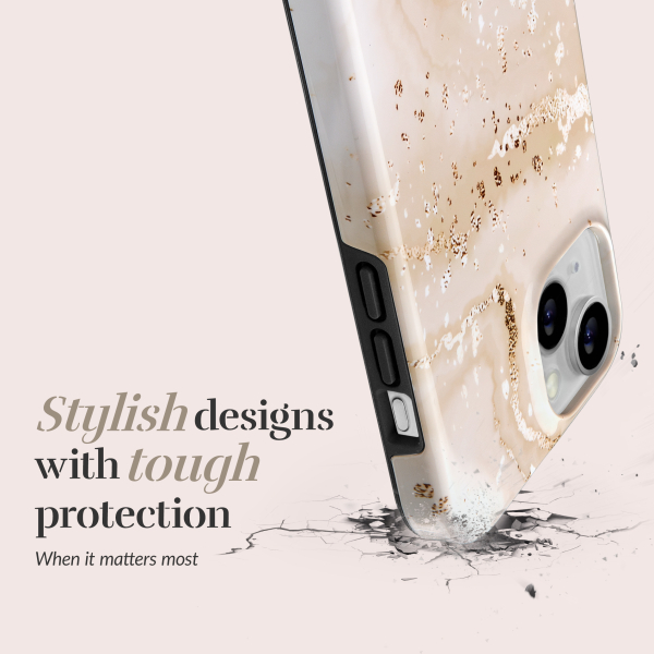 Mio By Mobilize Mio Gold Marble Magsafe Compatible For Iphone 14 Pro - Afbeelding 4