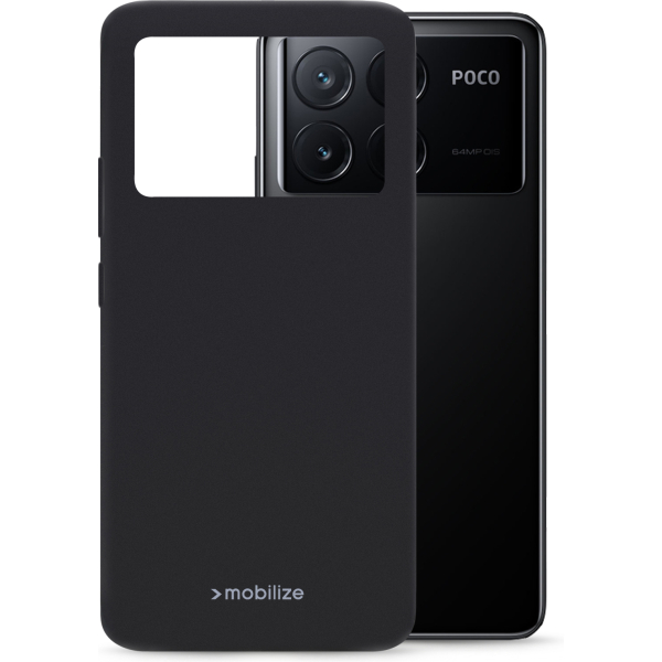 Mobilize Rubber Gelly Case Xiaomi Poco X6 Pro 5G Matt Black