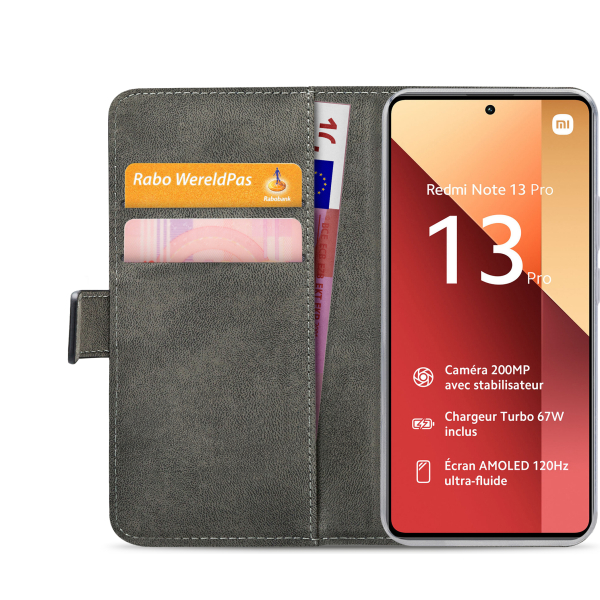 Mobilize Classic Gelly Wallet Book Case Xiaomi Poco M6 Pro 4G/Redmi Note 13 Pro 4G  Black - Afbeelding 4