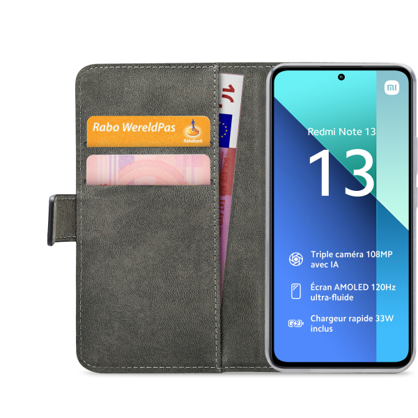 Mobilize Classic Gelly Wallet Book Case Xiaomi Redmi Note 13 4G Black - Afbeelding 4