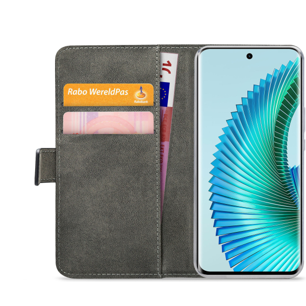 Mobilize Classic Gelly Wallet Book Case Honor Magic6 Lite 5G Black - Afbeelding 4