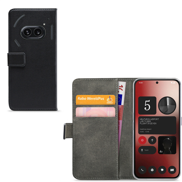 Mobilize Classic Gelly Wallet Book Case Nothing Phone (2A) Black