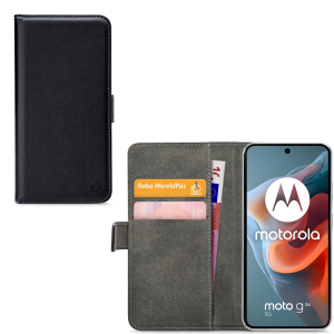 Mobilize Classic Gelly Wallet Book Case Motorola Moto G34 Black