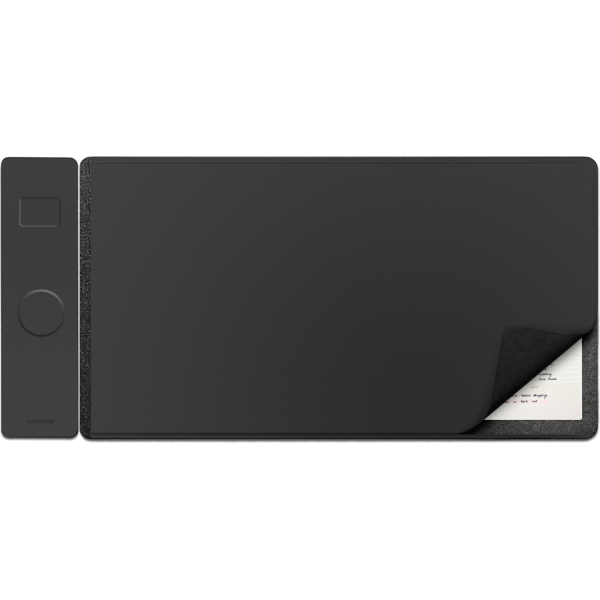 Mobilize Pu Leather Desk Mat With Magnetic Wireless Charger 15W Black