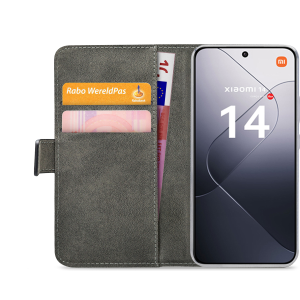 Mobilize Classic Gelly Wallet Book Case Xiaomi 14 Black - Afbeelding 4