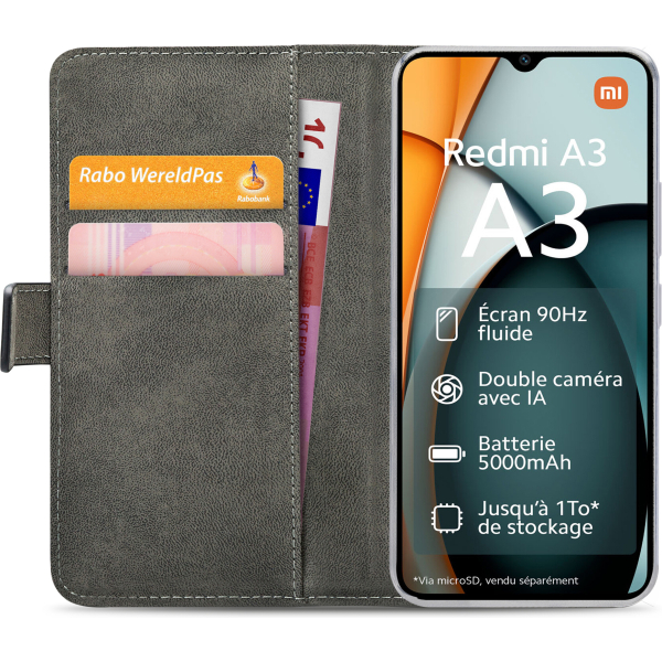 Mobilize Classic Gelly Wallet Book Case Xiaomi Redmi A3/A3X Black - Afbeelding 4