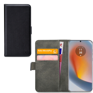 Mobilize Classic Gelly Wallet Book Case Motorola Edge 50 Fusion Black