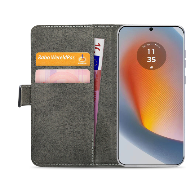 Mobilize Classic Gelly Wallet Book Case Motorola Edge 50 Fusion Black - Afbeelding 4
