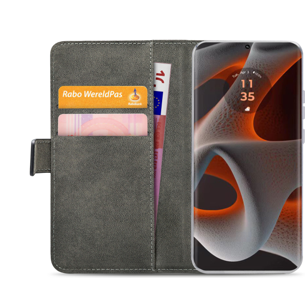 Mobilize Classic Gelly Wallet Book Case Motorola Edge 50 Pro Black - Afbeelding 4
