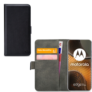 Mobilize Classic Gelly Wallet Book Case Motorola Edge 50 Ultra Black