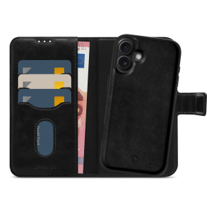 Mobilize 2In1 Magsafe Compatible Gelly Wallet Case Apple Iphone 16 Plus Black