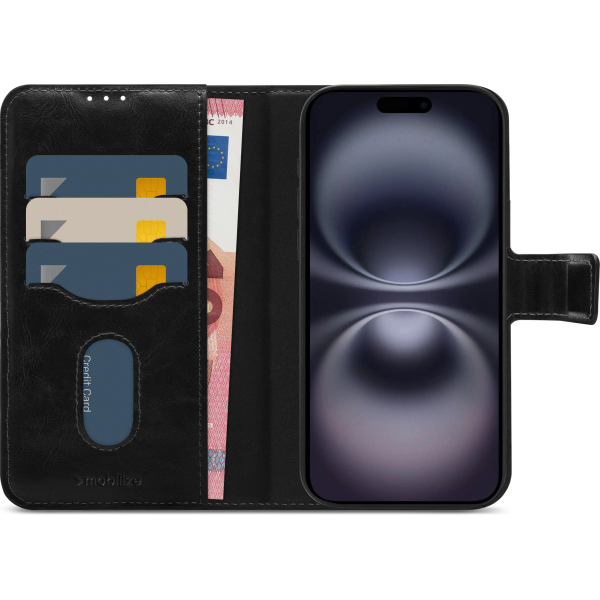 Mobilize 2In1 Magsafe Compatible Gelly Wallet Case Apple Iphone 16 Plus Black - Afbeelding 3