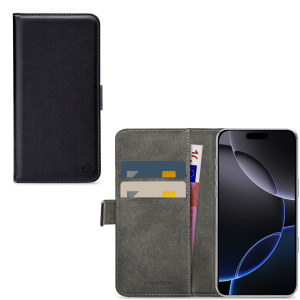 Mobilize Classic Gelly Wallet Book Case Apple Iphone 16 Pro Max Black