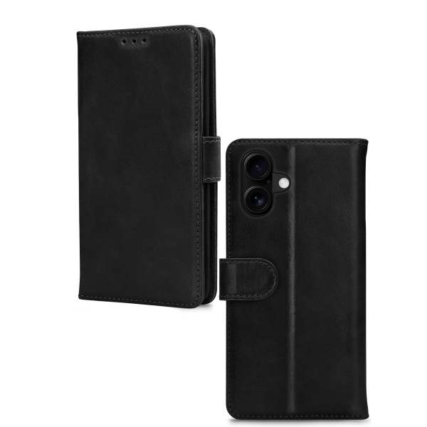Mobilize Leather Wallet Apple Iphone 16 Plus Black - Afbeelding 2