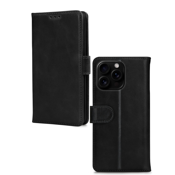 Mobilize Leather Wallet Apple Iphone 16 Pro Black - Afbeelding 2