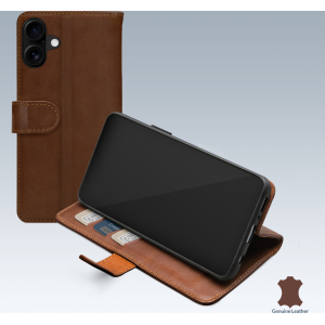 Mobilize Leather Wallet Apple Iphone 16 Plus Brown