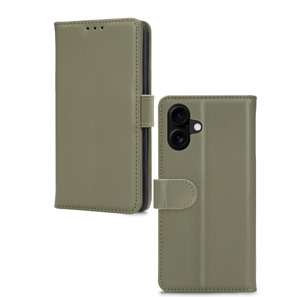 Mobilize Premium Gelly Wallet Book Case Apple Iphone 16 Green - Afbeelding 2