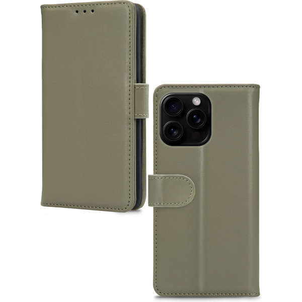 Mobilize Premium Gelly Wallet Book Case Apple Iphone 16 Pro Max Green - Afbeelding 2