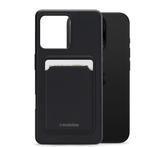 Mobilize Rubber Gelly Card Case Apple Iphone 16 Pro Matt Black