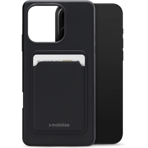Mobilize Rubber Gelly Card Case Apple Iphone 16 Pro Max Matt Black