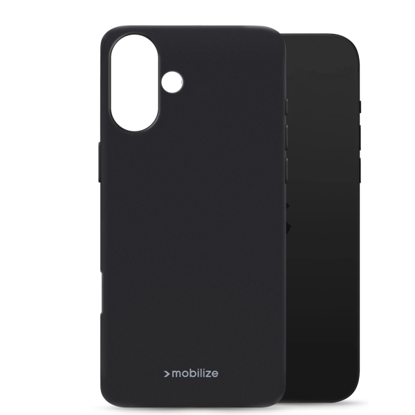Mobilize Rubber Gelly Case Apple Iphone 16 Plus Matt Black