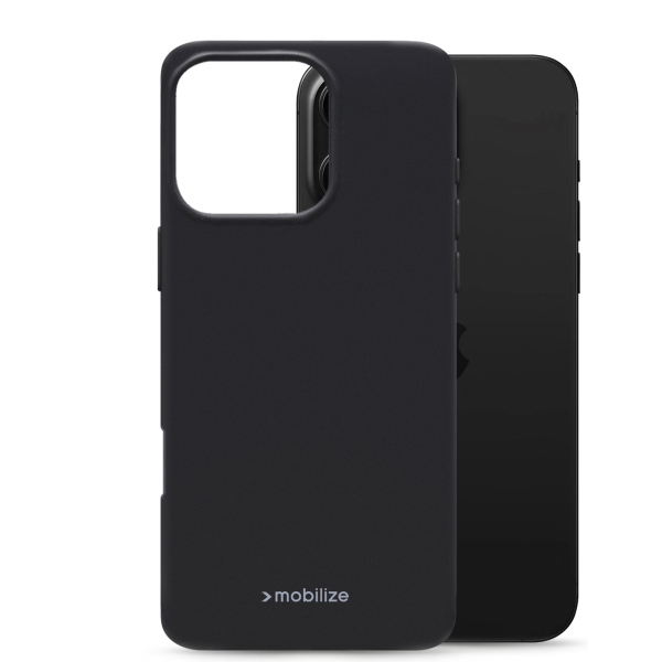 Mobilize Rubber Gelly Case Apple Iphone 16 Pro Matt Black