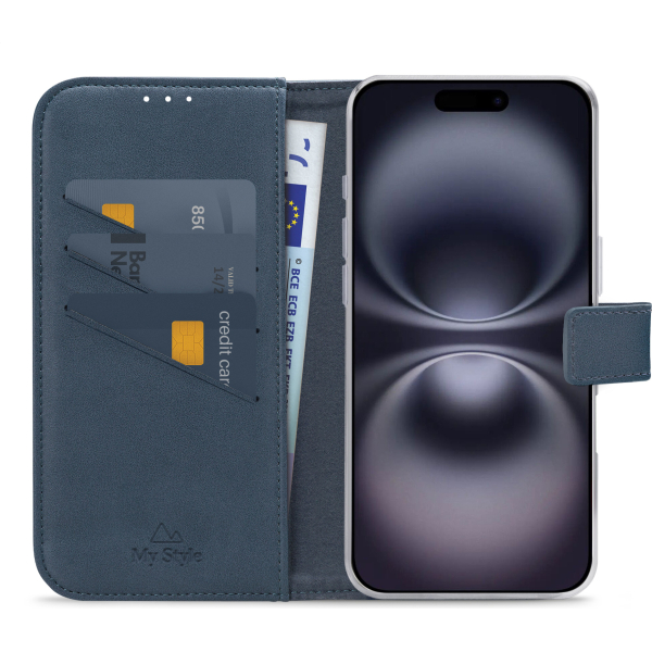 My Style Flex Wallet For Apple Iphone 16 Plus Ocean Blue - Afbeelding 3