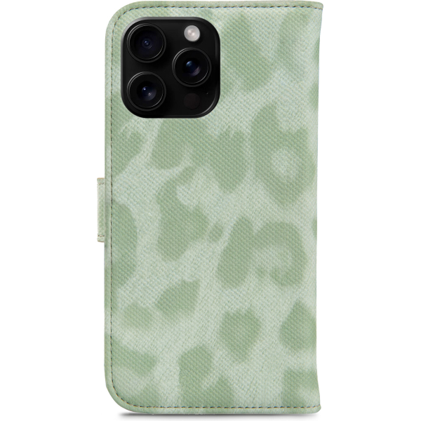 My Style Flex Wallet For Apple Iphone 16 Pro Green Leopard - Afbeelding 2