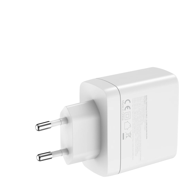 Mobilize Wall Charger 2X Usb-C + 1X Usb Gan 65W With Pd/Pps White - Afbeelding 8