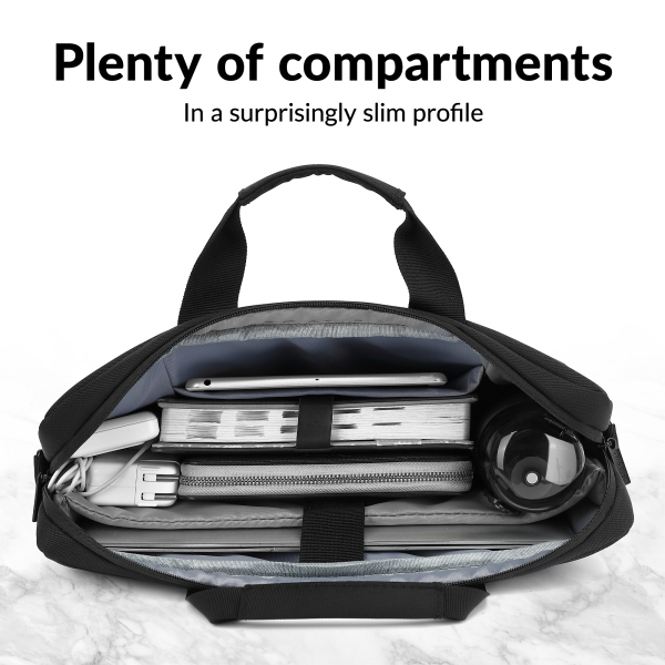 Mobilize Waterresistant Laptop Bag Up To 16Inch Black - Afbeelding 8
