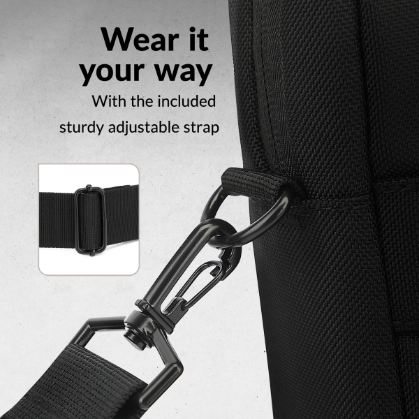 Mobilize Waterresistant Laptop Bag Up To 17.3Inch Black - Afbeelding 4
